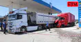 Denizli'de arının soktuğu TIR sürücüsü istasyona daldı