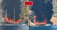 Fethiye’de gezi teknesinde yangın: 115 yolcu denize atladı