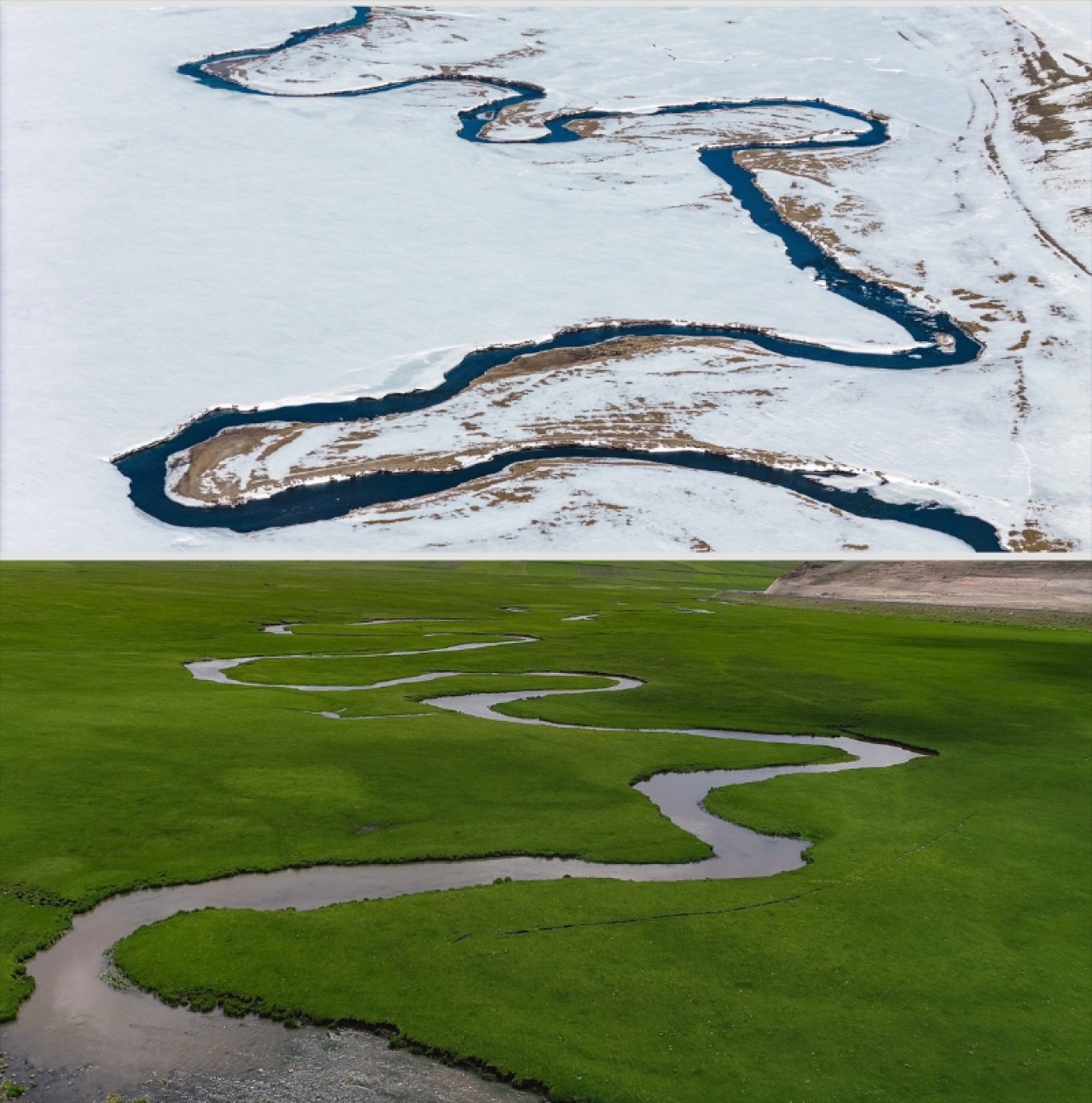 Kars-Ardahan sınırındaki menderesler her mevsim farklı güzelliğe bürünüyor 4