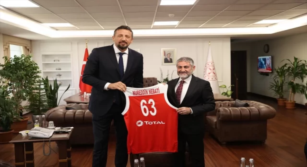 Hazine ve Maliye Bakanı Nebati’ye TBF Başkanı Türkoğlu’ndan ziyaret