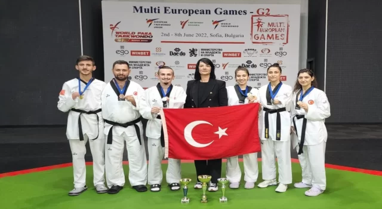 Para Tekvando Milli Takımı Bulgaristan’da zirvede 