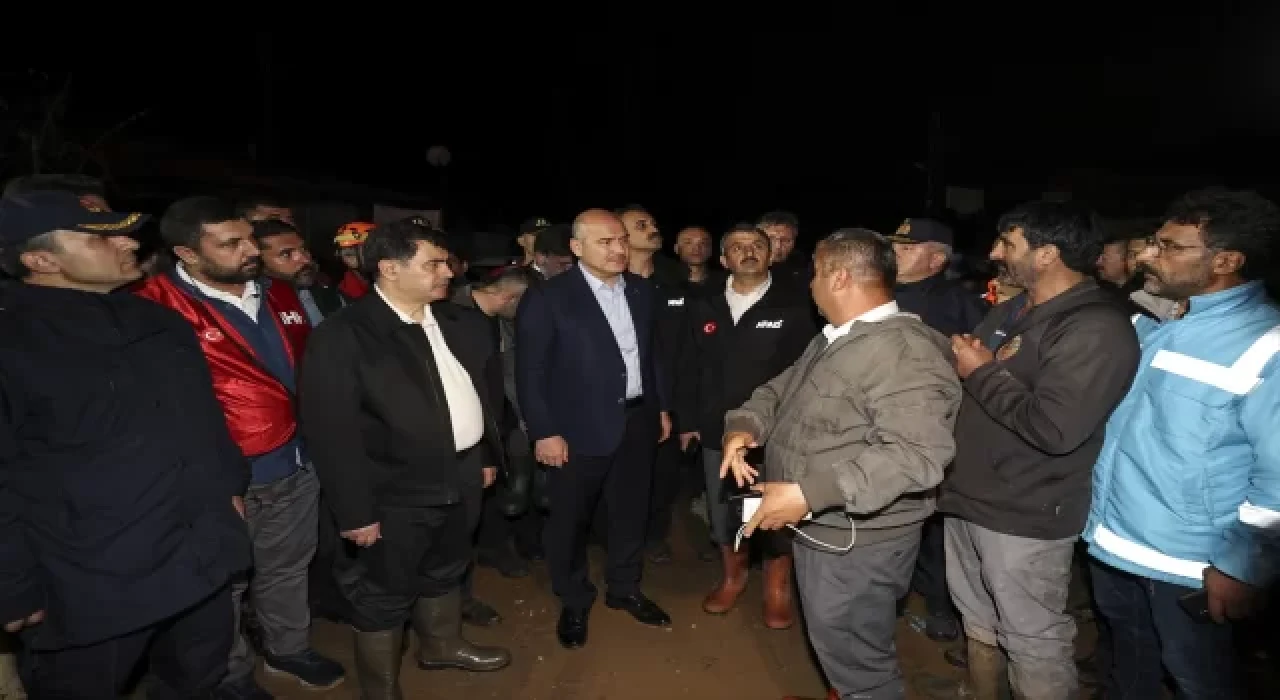 İçişleri Bakanı Soylu, Tatlar Deresi’nde incelemelerde bulundu: