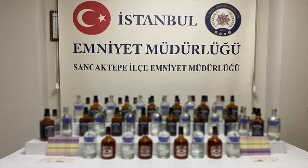Sancaktepe’de sahte içki operasyonunda 3 kişi yakalandı