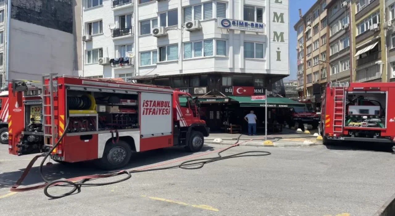 Kadıköy’de lokantada çıkan yangın söndürüldü