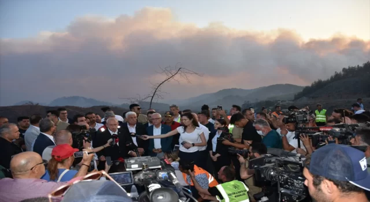 Kılıçdaroğlu, Marmaris’te yangın bölgesinde incelemelerde bulundu: