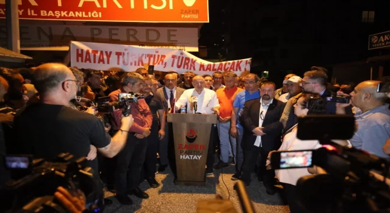 Zafer Partisi Genel Başkanı Özdağ, Hatay’da konuştu: