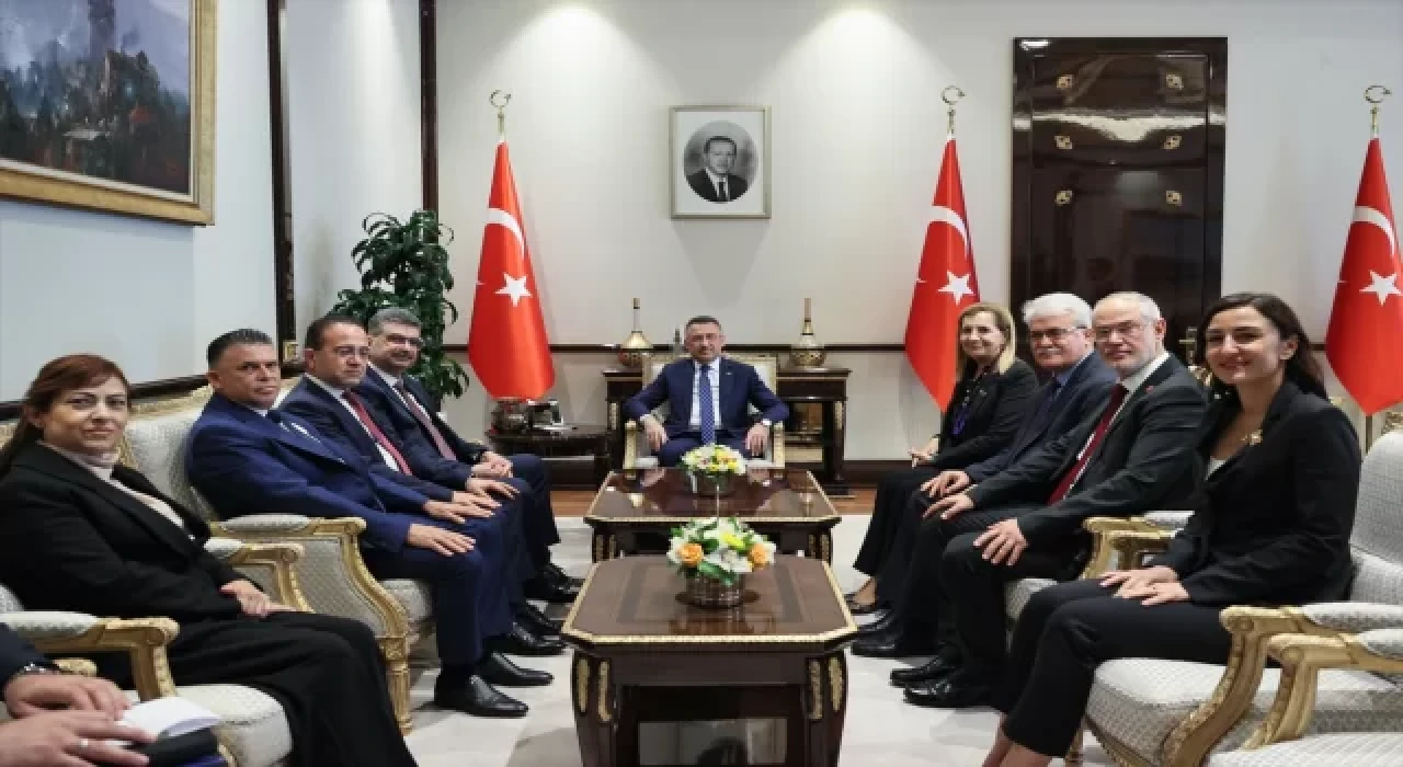 Cumhurbaşkanı Yardımcısı Oktay, KKTCTürkiye Dostluk Grubu Başkanı Canaltay’ı kabul etti