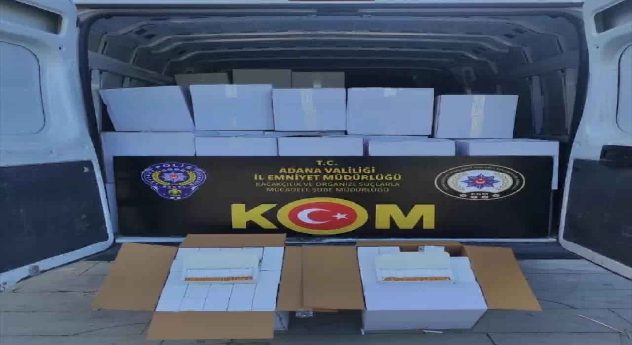 Adana’da 21 milyon makaron ele geçirildi