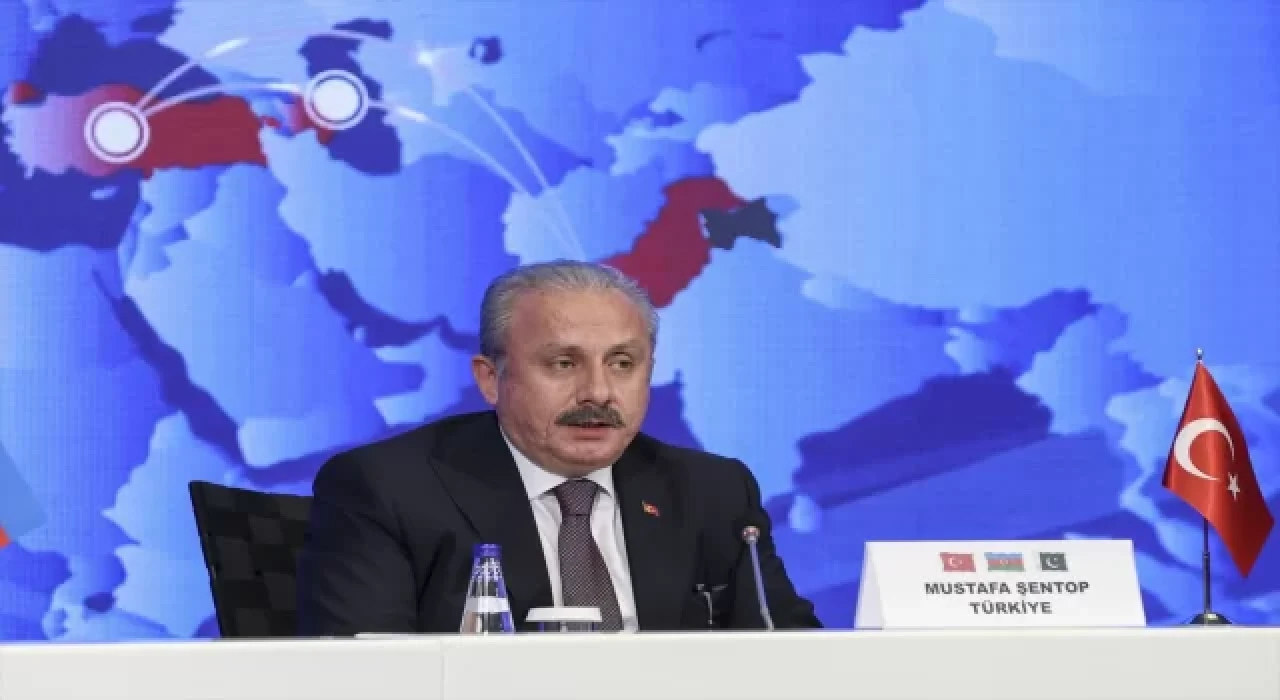 Türkiye, Azerbaycan ve Pakistan Üçlü Meclis Başkanları ortak basın toplantısı 