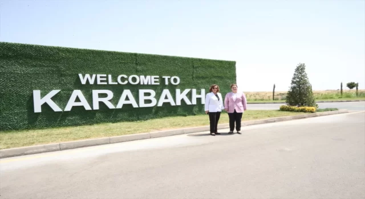 Bakan Yanık ve Azerbaycanlı Komite Başkanı Muradova, Şuşa’da ”birlik” mesajı verdi: