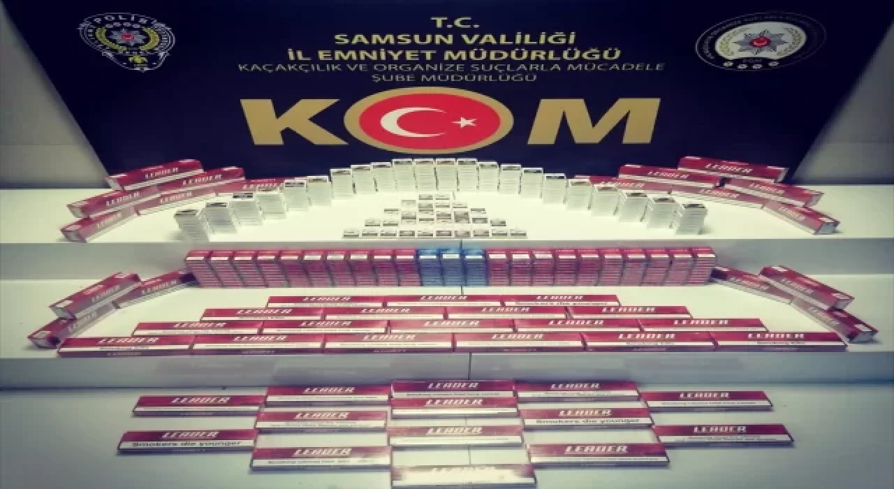 Samsun’da 940 paket gümrük kaçağı sigara ele geçirildi