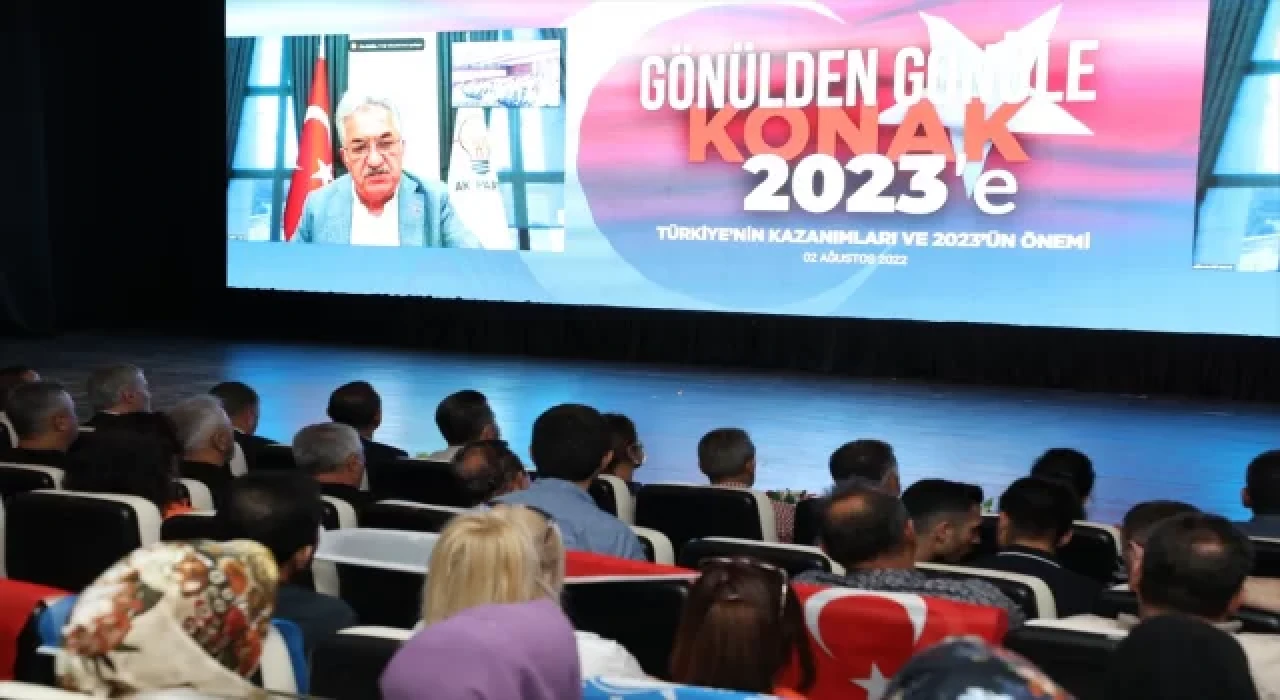 AK Parti’li Hayati Yazıcı, İzmir’deki ”Gönülden Gönüle 2023” programına video konferansla katıldı: