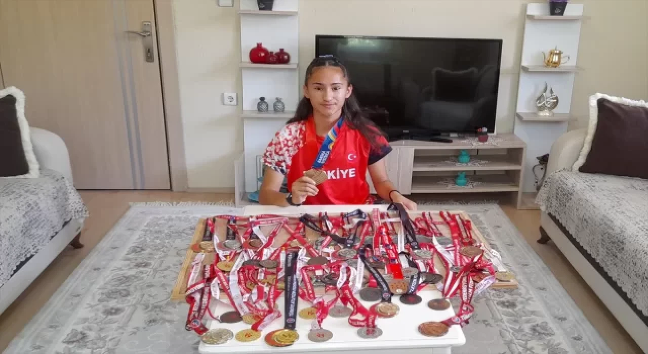 Muşlu atlet Ceren Kılıç 5 yıla 60 madalya sığdırdı