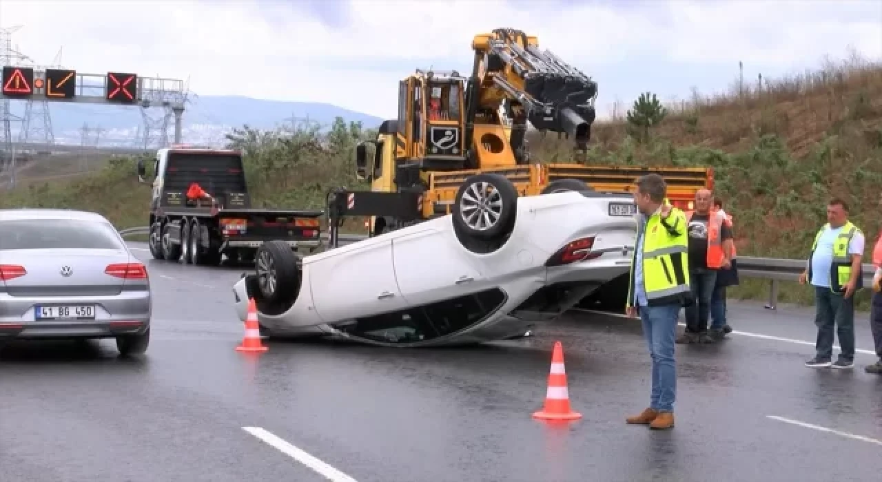 Kuzey Marmara Otoyolu’ndaki trafik kazasında bir kişi yaralandı