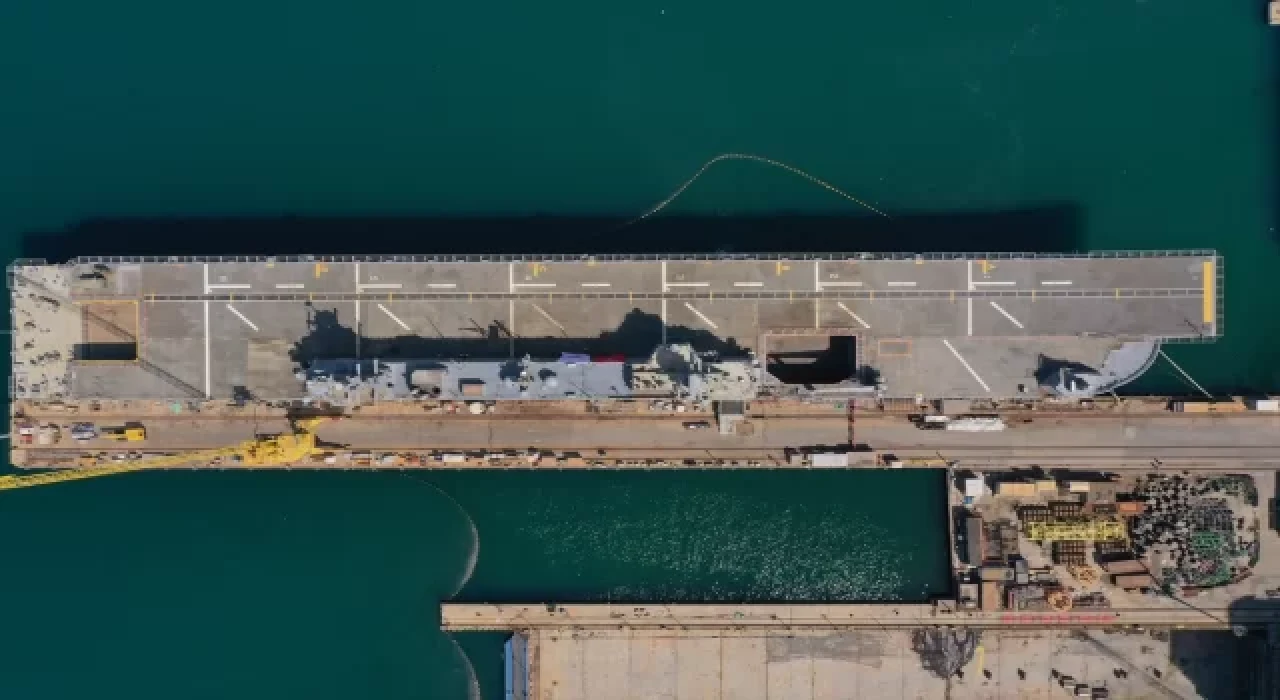 Türkiye’nin en büyük savaş gemisi TCG Anadolu yıl sonunda teslim edilecek