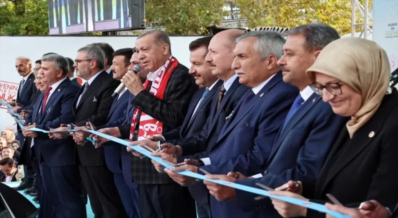 Cumhurbaşkanı Erdoğan, Balıkesir’de toplu açılış törenindeydi