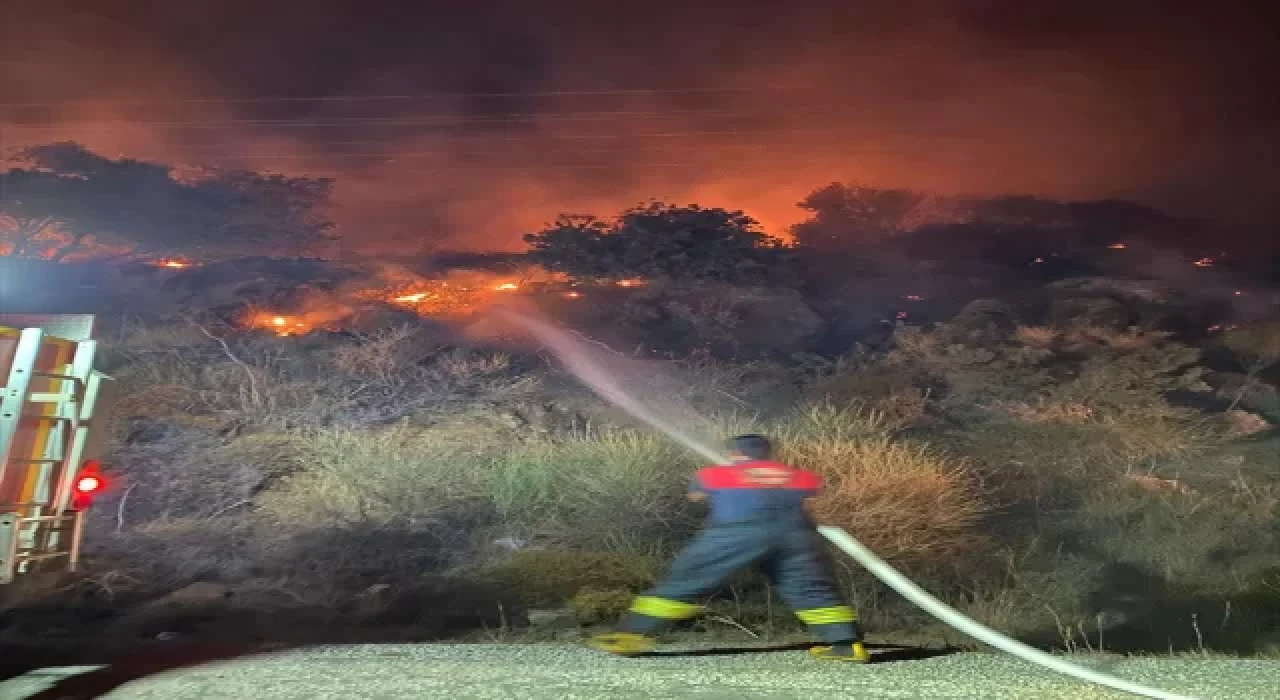 Bodrum’da makilik ve ağaçlık alanda çıkan yangın söndürüldü