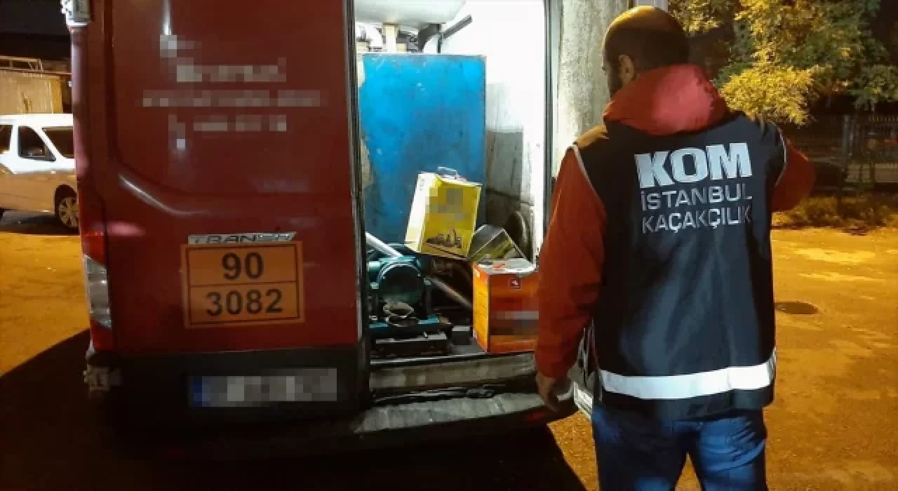 İstanbul’da bir otoparkta 51 bin litre kaçak akaryakıt ele geçirildi