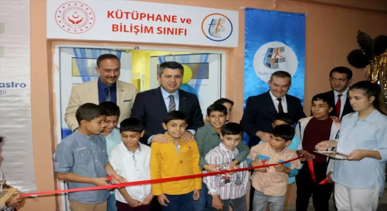 Tapu ve Kadastronun depoda duran eşyaları çocuk sitesine bilişim sınıfı ve kütüphane oldu