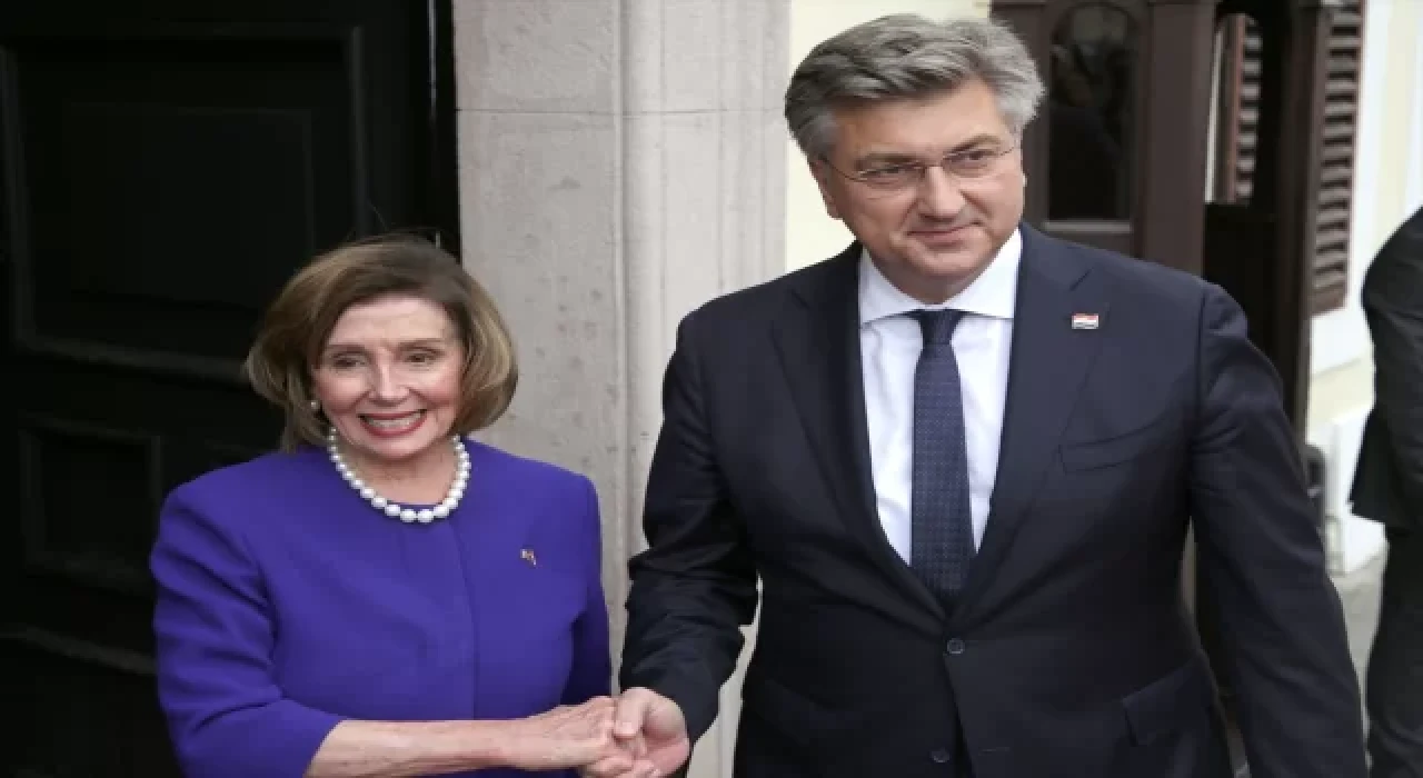 Hırvatistan Başbakanı Plenkovic, ABD Temsilciler Meclisi Başkanı Pelosi’yi kabul etti