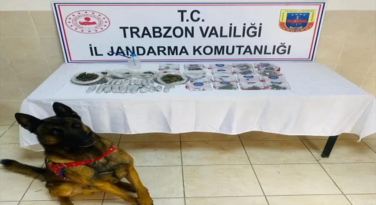 Trabzon’daki uyuşturucu operasyonunda 2 kişi yakalandı  