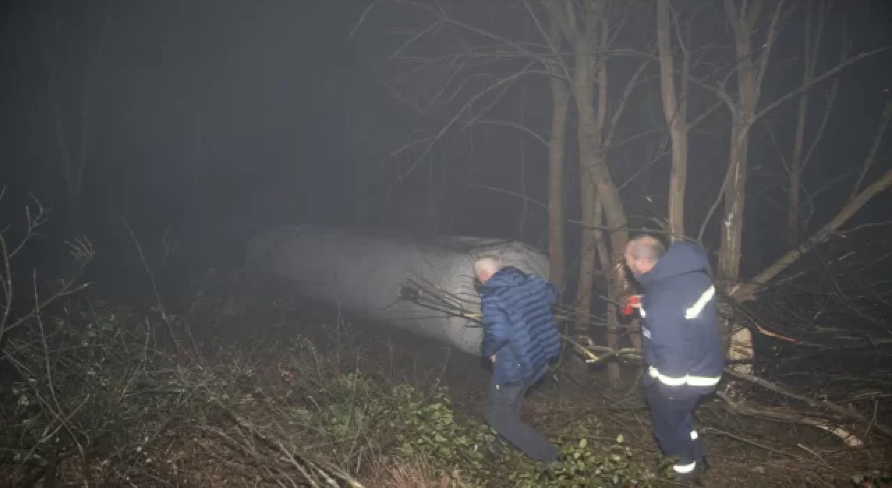 Anadolu Otoyolu’nda LPG yüklü tankerin devrilmesi sonucu 1 kişi yaralandı