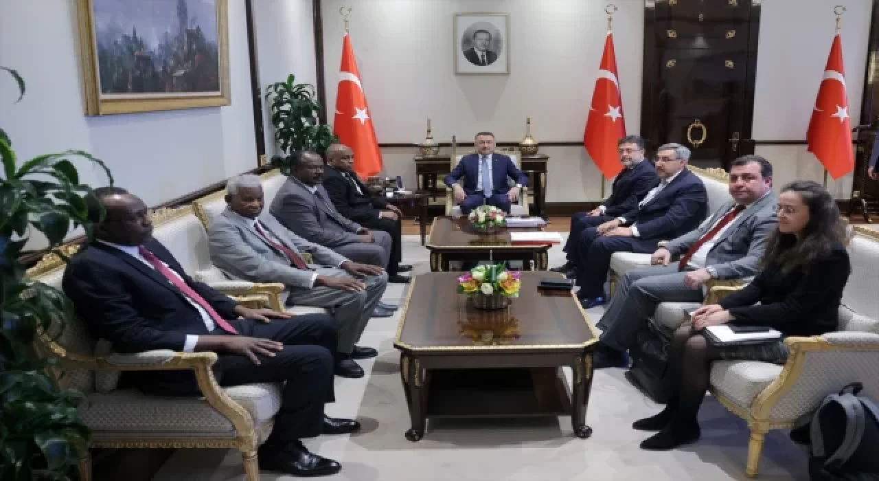 Cumhurbaşkanı Yardımcısı Oktay, Sudan Kabine Bakanı Elderi ve Tarım Bakanı El Beşiri’yi kabul etti