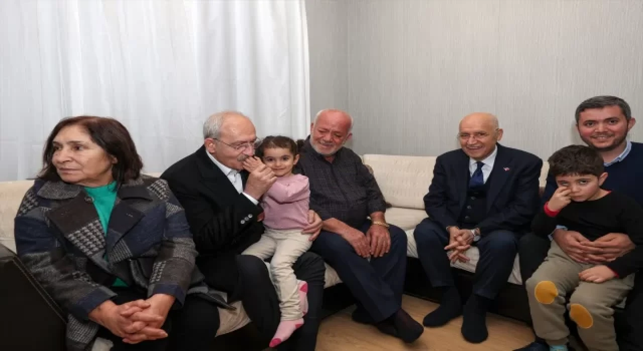 CHP Genel Başkanı Kılıçdaroğlu, depremzede Bilgin ailesini ziyaret etti
