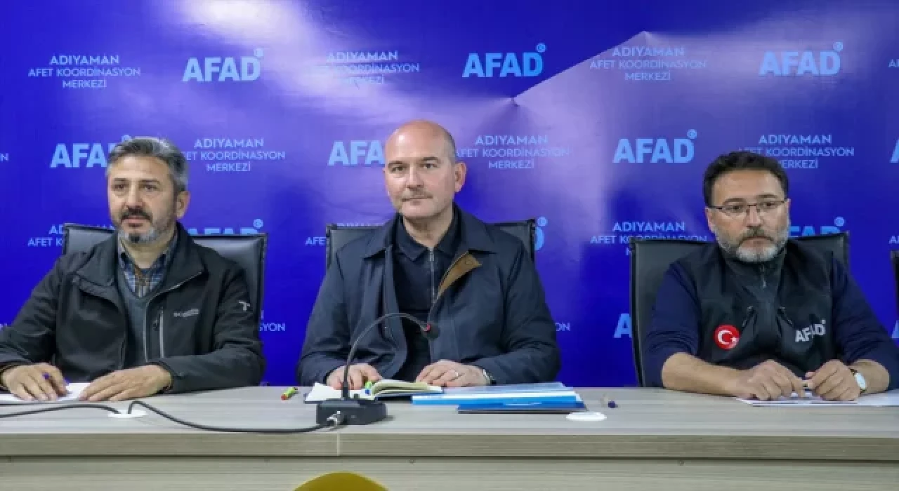 İçişleri Bakanı Soylu, Adıyaman’da Afet Koordinasyon Toplantısı’ndaydı