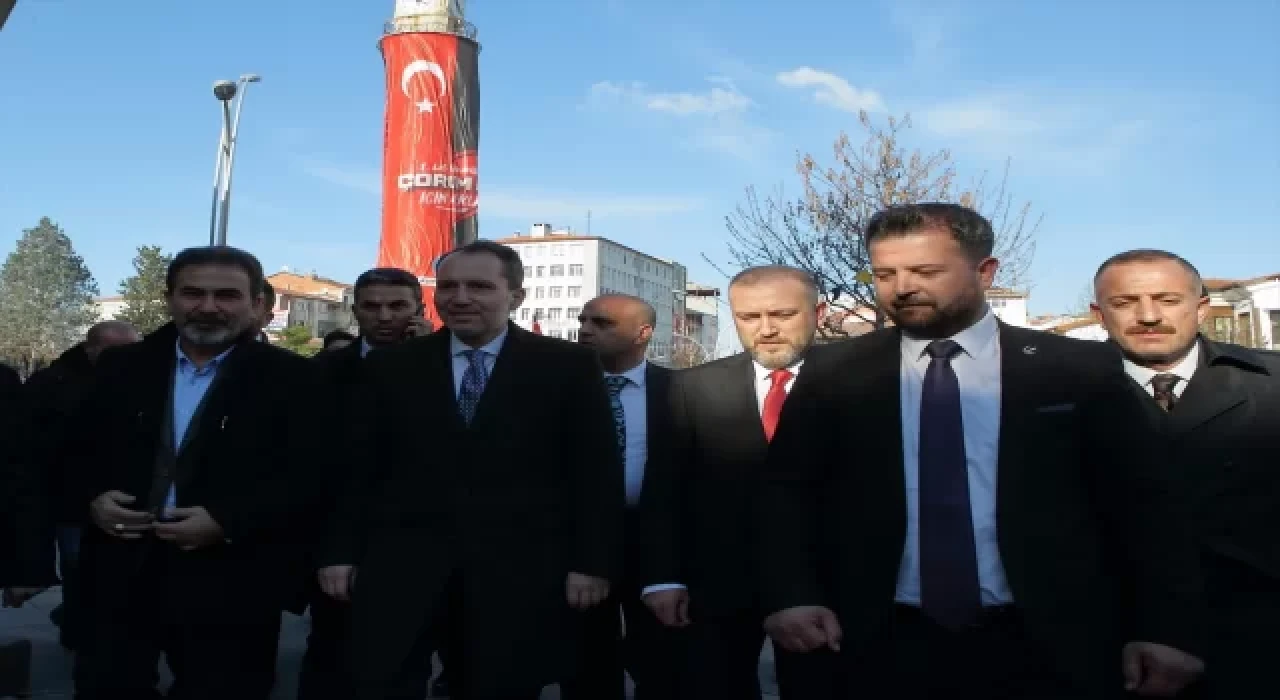 Yeniden Refah Partisi Genel Başkanı Fatih Erbakan, Çorum’da partilileriyle buluştu