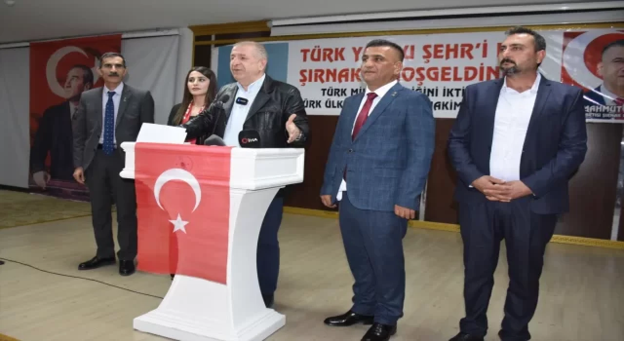 Zafer Partisi Genel Başkanı Özdağ, Şırnak’ta milletvekili aday tanıtım toplantısına katıldı