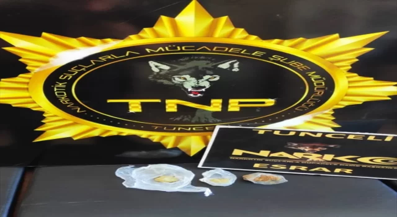 Tunceli’de uyuşturucuyla yakalanan iki kişi hakkında işlem yapıldı