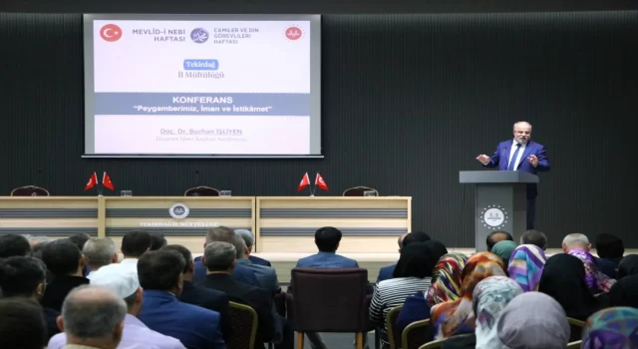 Diyanet İşleri Başkan Yardımcısı İşliyen, Tekirdağ’da konferans verdi: