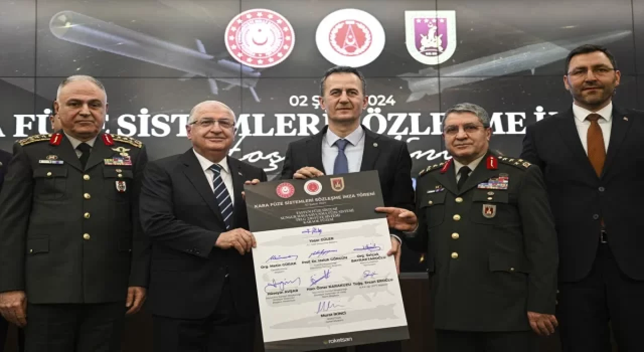 Milli Savunma Bakanı Güler ”Kara Füze Sistemleri İmza Töreni”nde konuştu: