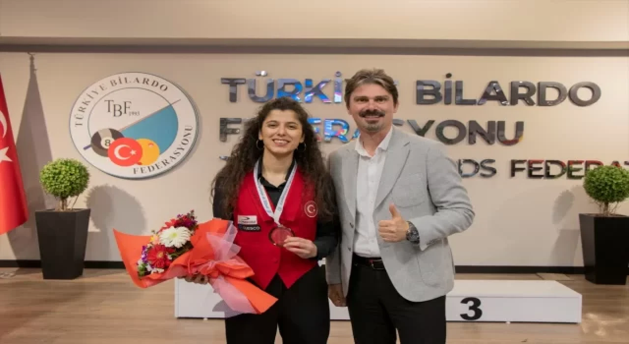 Güzin Müjde Karakaşlı, Artistik Bilardo Avrupa Şampiyonası’nda bronz madalya kazandı