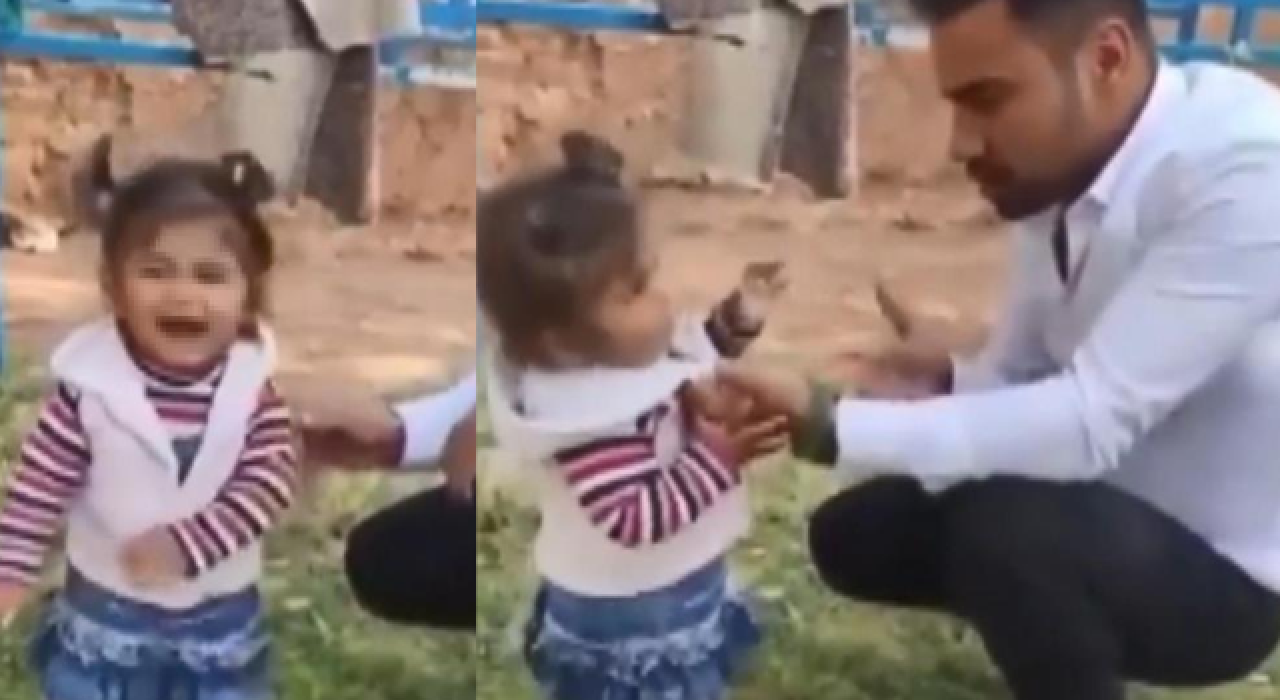 2 yaşındaki yeğenine tokat atıp sigara içirtti