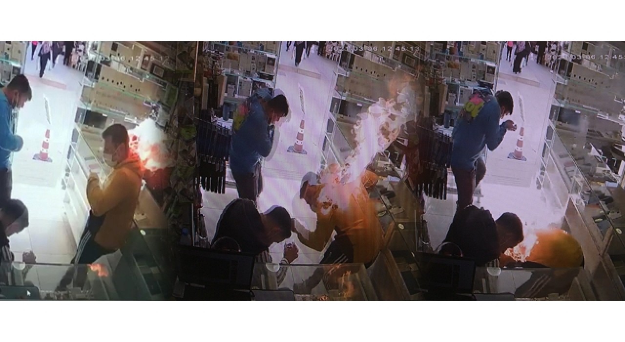 Şişen bataryaya dikkat! Tamir edilirken patladı