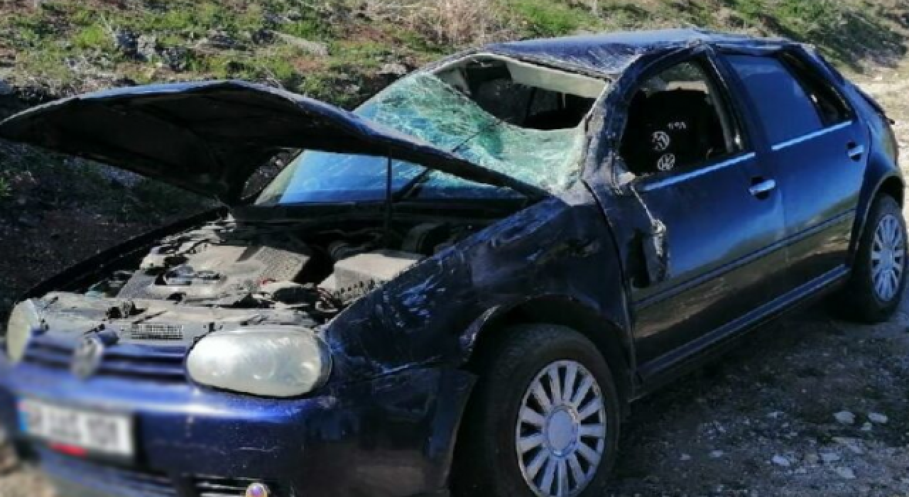 Aksaray'da otomobil devrildi: 1 ölü