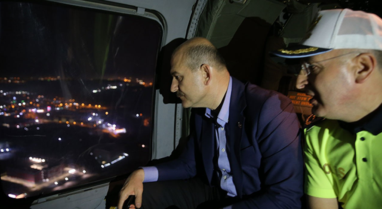 Soylu’yu taşıyan helikopter zorunlu iniş yaptı