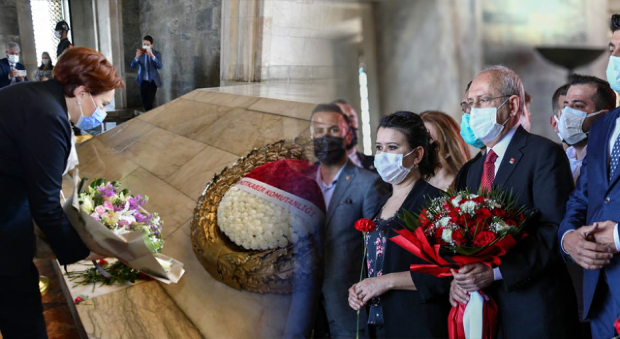 Kılıçdaroğlu ve Akşener, Anıtkabir'i ziyaret etti