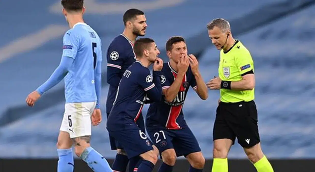 Manchester City - PSG maçının hakemi Björn Kuipers'e küfür suçlaması!