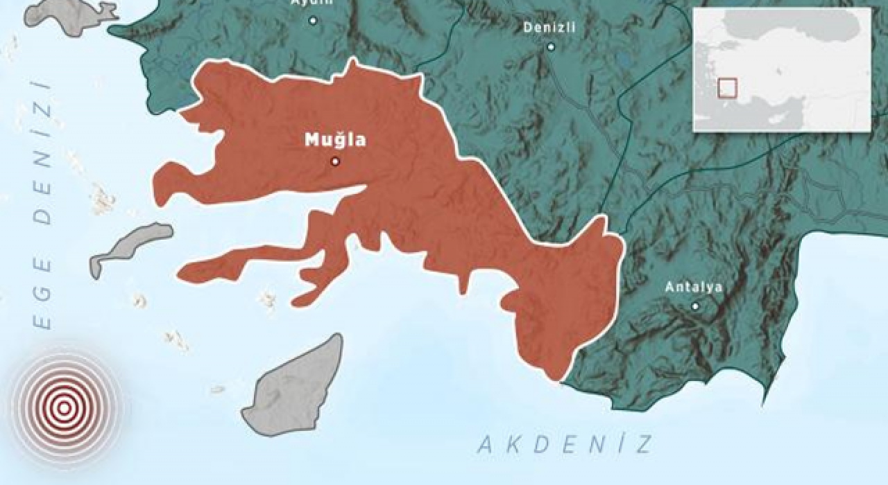 Datça açıklarında 4 büyüklüğünde deprem