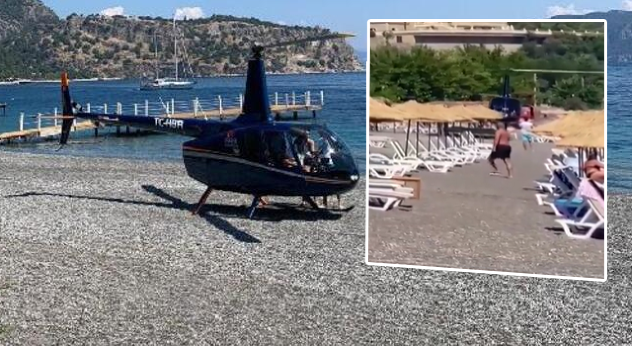 Helikopterle sahile inen pilot konuştu