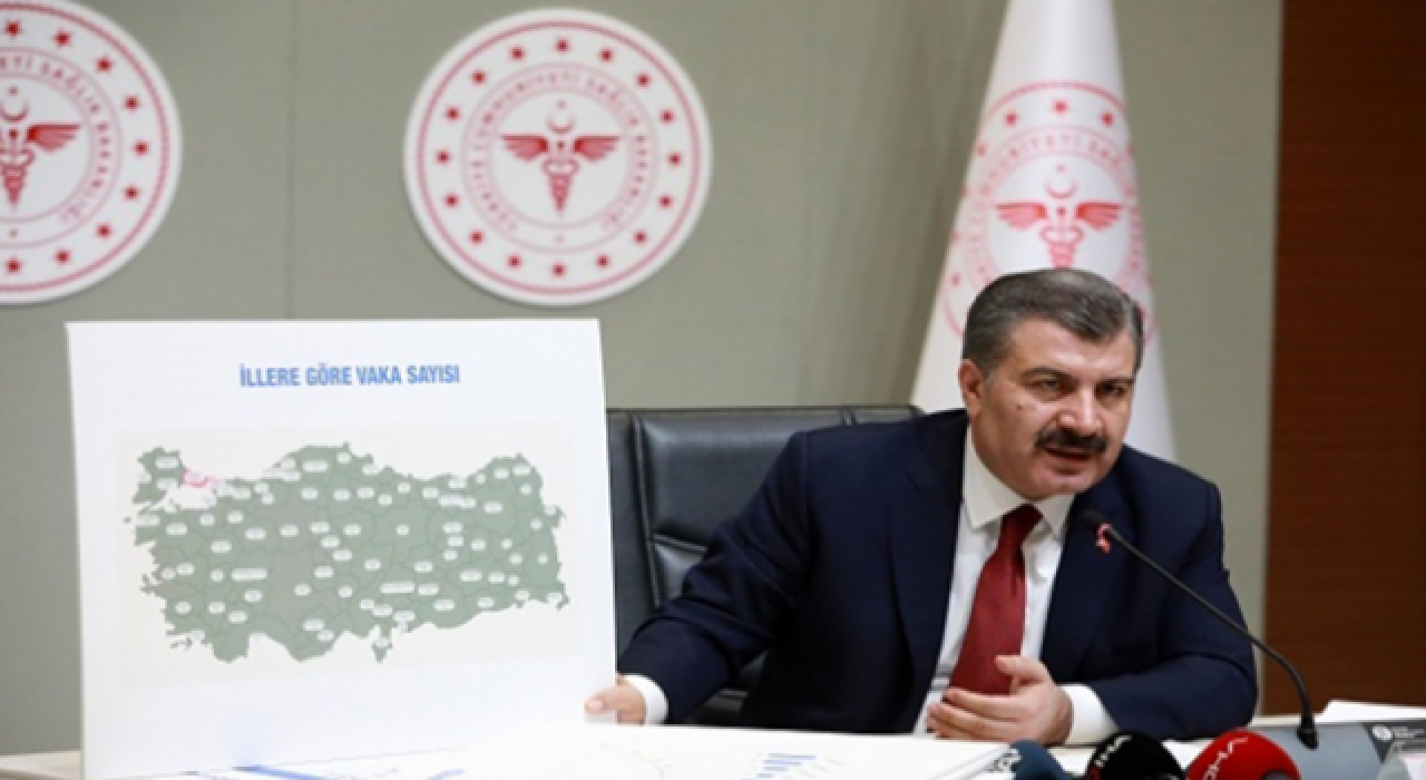 Sağlık Bakanı Koca, illere göre haftalık vaka sayılarını açıkladı.