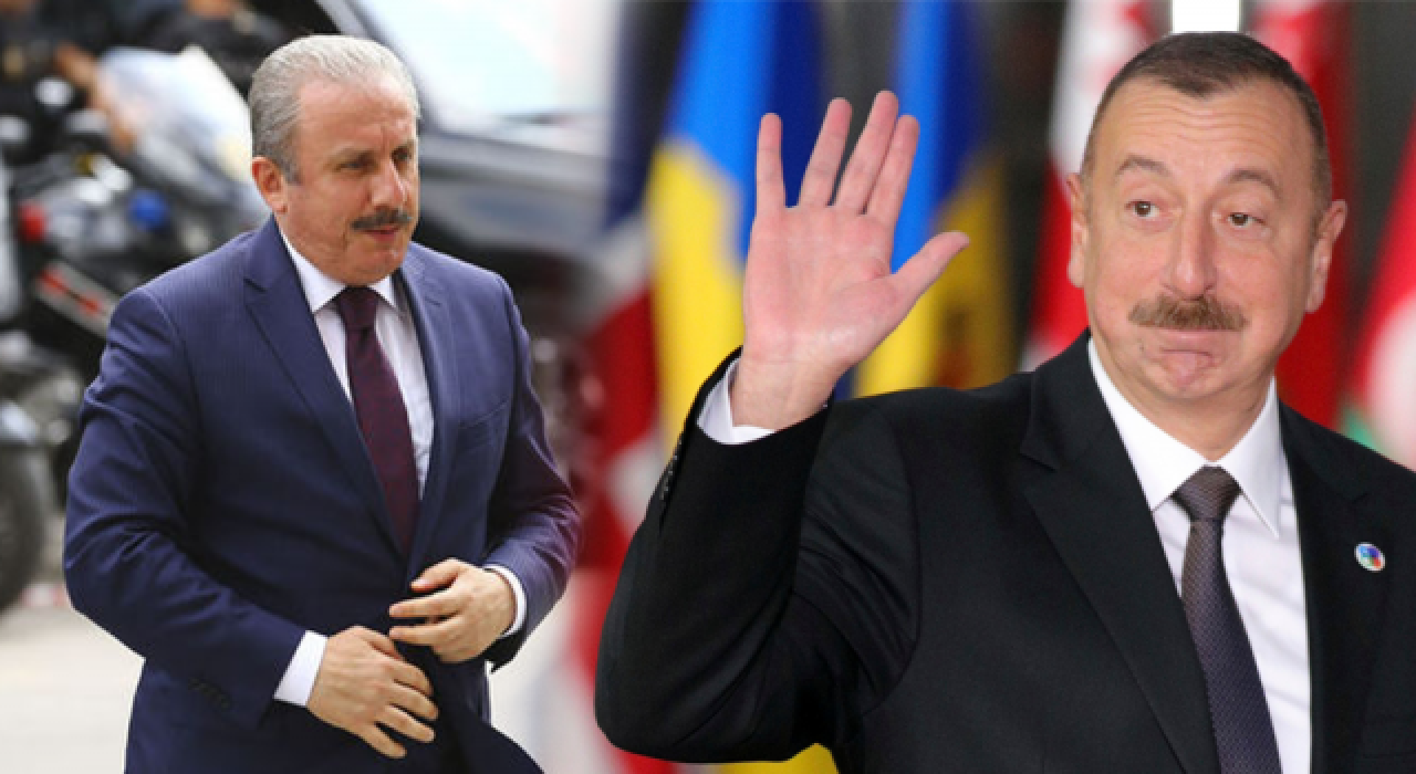 Azerbaycan Cumhurbaşkanı Aliyev, TBMM Başkanı Şentop'u kabul etti