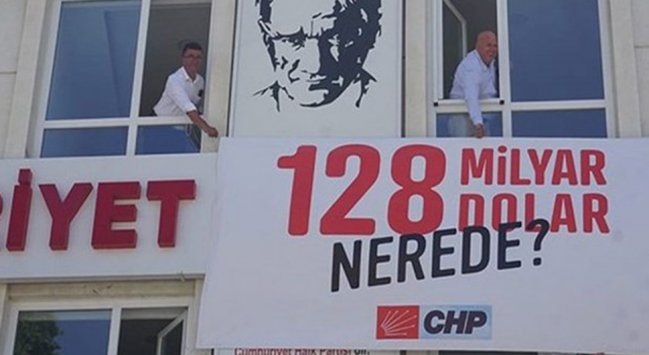 CHP'nin "128 milyar dolar nerede?" pankartları mahkeme kararıyla iade edildi