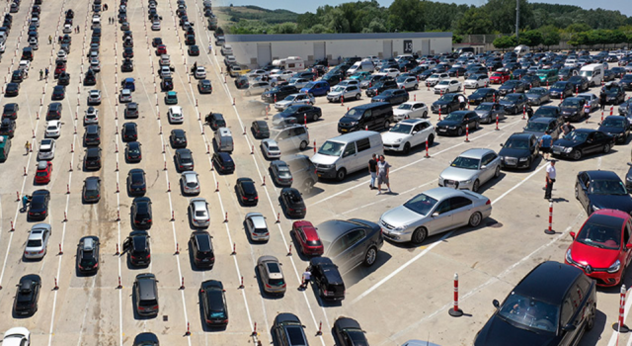 Kapıkule'de "gurbetçi" yoğunluğu