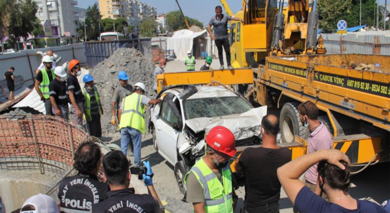 Metro inşaatında şafta düşen sürücü yaşamını yitirdi