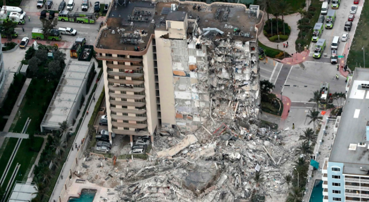 Miami'de çöken binada ölü sayısı 98'e yükseldi