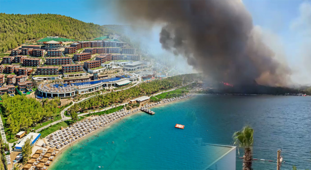 Yangının sıçradığı lüx otel yanan bir ormanlık arazi üstüne yapılmıştı